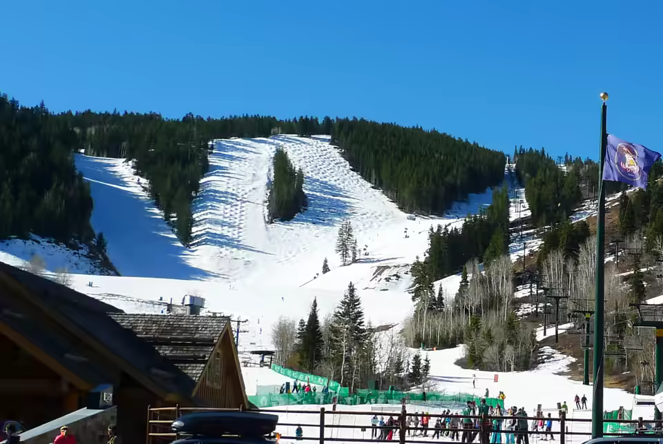 Mogul runs at Deer Valley above Park City.