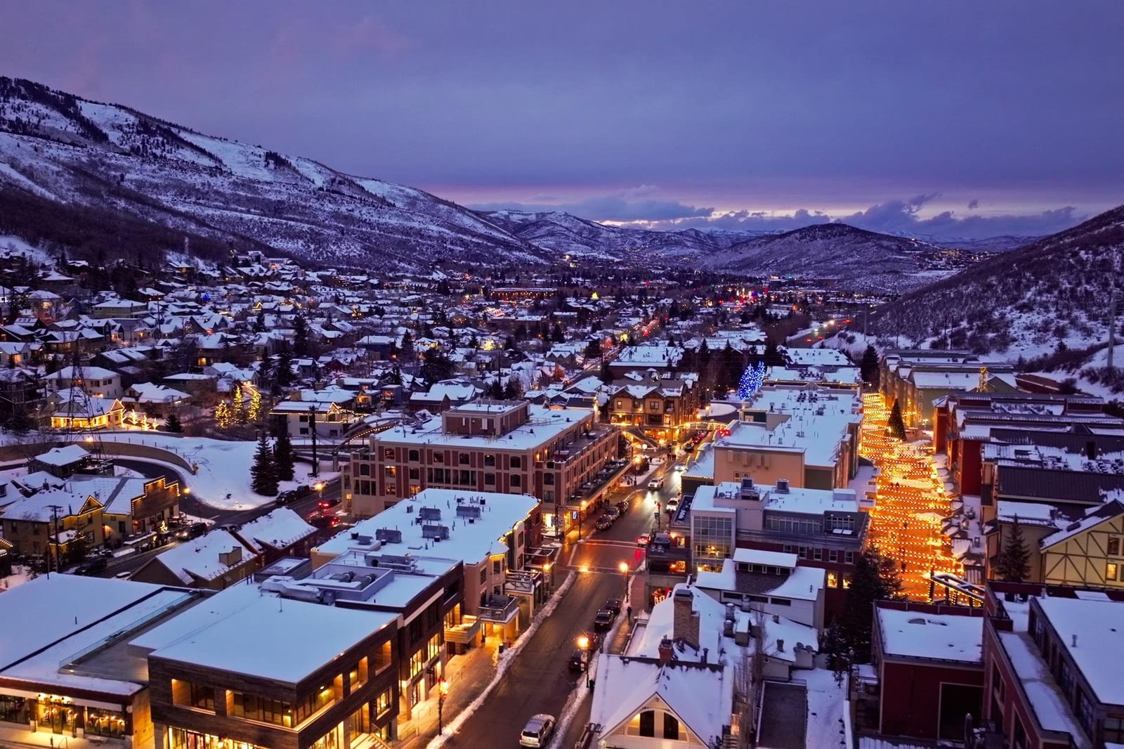 Park City and Deer Valley at twilight, the cover for Silver Springs