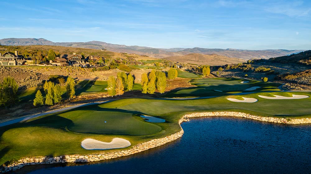 A golf hole at Tuhaye, the golf community of Talisker